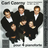 Baynov, Tomislav - Czerny: Concerts Quartets for 4 Pianos