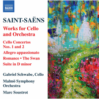 Schwabe, Gabriel - Saint-Saens: Works for Cello & Orchestra (feat. Malmo Symphony Orchestra & Marc Soustrot))