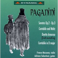 Niccolo Paganini - Paganini Nicolo - Sonates For Violin And Guitar Op. 2 & Op. 3