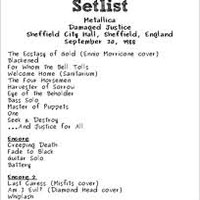 Metallica - 1988.09.30 - City Hall - Sheffield, England (CD 1)