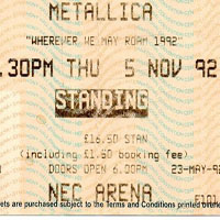 Metallica - 1992.11.04 - National Exhibition Center Arena, Birmingham, England (CD 1)