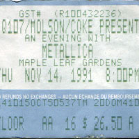 Metallica - 1991.11.15 - Maple Leaf Gardens, Toronto, CAN (CD 1)