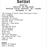 Metallica - 1991.11.17 - Montreal, Canada