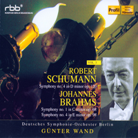 RIAS Symphonie-Orchester Berlin - Conducted Gunter Wand (CD 4) Schumann - Symphony N 4, Brahms - Symphony N 1
