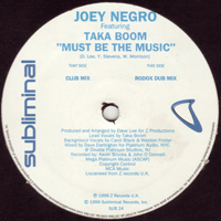 Joey Negro - Must Be The Music (Feat.)