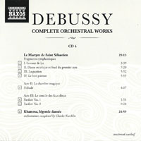 Orchestre National de Lyon - Complete Orchestral Works (CD 04: Le Martyre de Saint Sebastien, Khamma, legende dansee)