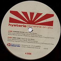 Hysterie - Sunshine On You (Single)