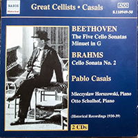 Pablo Casals - The Five Cello Sonatas, Minuet In G / Cello Sonata No.2 (CD 2)