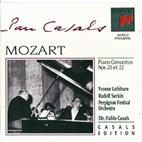 Yvonne Lefebure - Mozart Piano Concertos Nos 20 & 22 (feat. Pablo Casals & Rudolf Serkin)