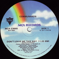 Communards - Don't Leave Me This Way (Remixes) [12'' Single]