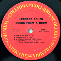 Leonard Cohen - Songs From A Room (LP)