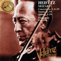 Jascha Heifetz - The Heifetz Collection, Vol.26 - Mozart