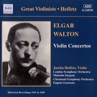 Jascha Heifetz - Elgar & Walton Violin Concertos