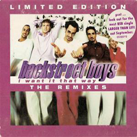 Backstreet Boys - I Want It That Way (Remixes) (Australian Single)
