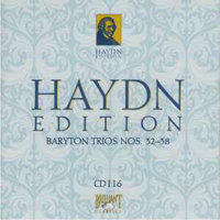 Franz Joseph Haydn - Haydn Edition (CD 116): Baryton Trios Nos. 32-38