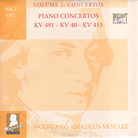Wolfgang Amadeus Mozart - Complete Works, Volume 2 - Concertos (CD 02: Piano Concertos KV 491 - KV 40 - KV 415)