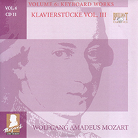 Wolfgang Amadeus Mozart - Complete Works, Volume 6 - Keyboard Works (CD 11: Klavierstucke Vol. III)