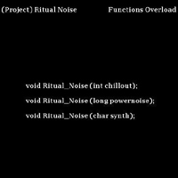 (Project) Ritual Noise - Functions Overload