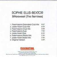 Sophie Ellis-Bextor - Bittersweet (The Remixes) (Single)