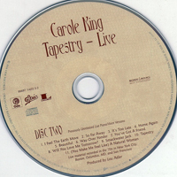 Carole King - Tapestry (Legacy Edition 2008) [CD 2: Tapesty Live]