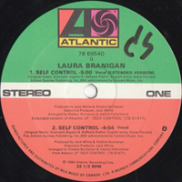 Laura Branigan - Self Control (12'') (Canada Single)