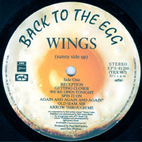 Paul McCartney and Wings - Back To The Egg (LP)