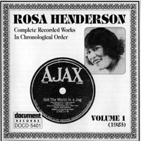 Rosa Henderson - Complete Recorded Works, Vol. 1 (1923)