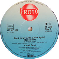 Hazell Dean - Back In My Arms (Once Again) - Dance Mix (12'' Single)