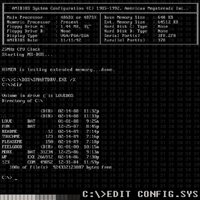 Master Boot Record - C:\>EDIT CONFIG.SYS